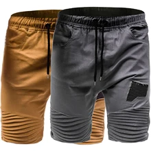 Летние новые мужские камуфляжные шорты, повседневные мужские шорты, горячая Распродажа, военные шорты Карго, мужские шорты с эластичной резинкой на талии 342250