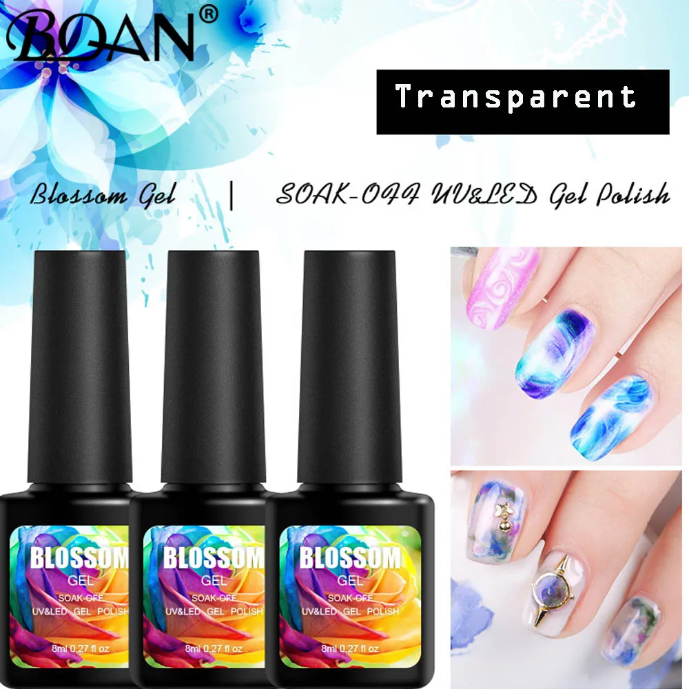 

BQAN 8ml Blooming Effect Gel Nail Polish Blossom Gel Lacquer Magic Professional Varnish Soak Off UV Led Long-Lasting Vernis