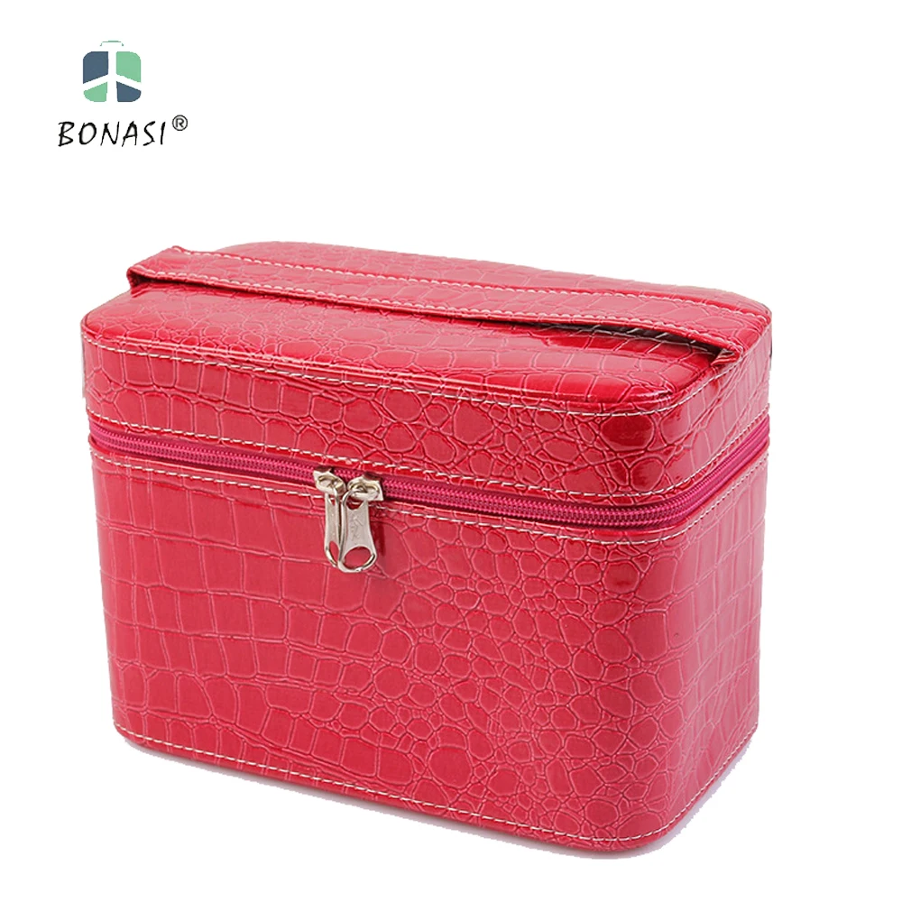2017 New Cute Cosmetic Bags Women Make Up Bags Stone Pattern Cosmetics Box Ladies Toilet Bag