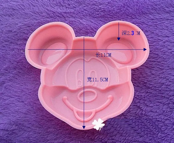 1 шт Микки Маус силиконовая форма для торта/одно отверстие форма для пуддинга DIY кухонный инструмент для выпечки