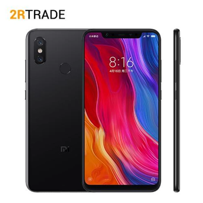 Original Xiaomi Mi 8 Mi8 Mobile Phone 6GB RAM 64GB ROM Snapdragon 845 Octa Core 6.21" 18.7:9 Full Screen NFC 20MP Front Camera