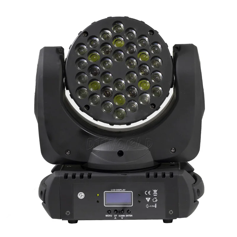 Светодиодный светильник 36x3 Вт с движущейся головкой RGB светодиодный светильник с 9/16 каналами линейного затемнения DMX512 сценический светильник s Профессиональный Сценический и DJ - Цвет: LED Beam 36x3W