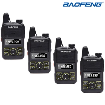 

4pcs BAOFENG BF-T1 MINI Two Way Radio Easy To Carry UHF 400-470mhz 20CH BFT1 Handheld Walkie Talkie BF T1 Ham Radio + Headset