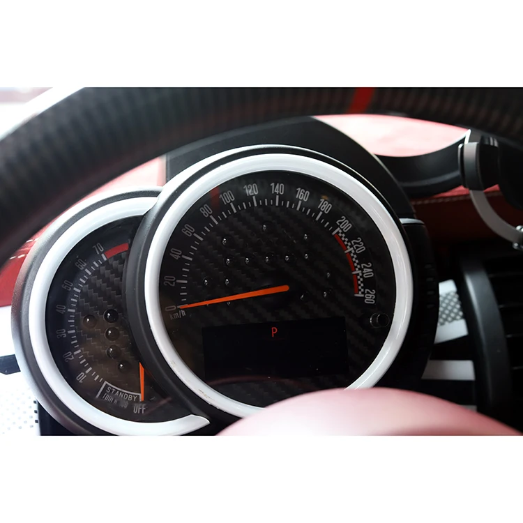 Тахометр из углеродного волокна и Speedmeter стикер для Mini Cooper F55 F54 F56 F57 F60(2 шт./компл