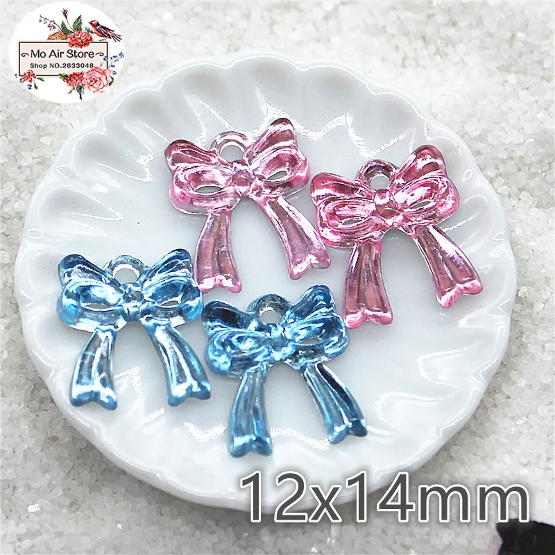 

200pcs bowknot style Acrylic rhinestones baby shower decoration first birthday party souvenirs12x14mm