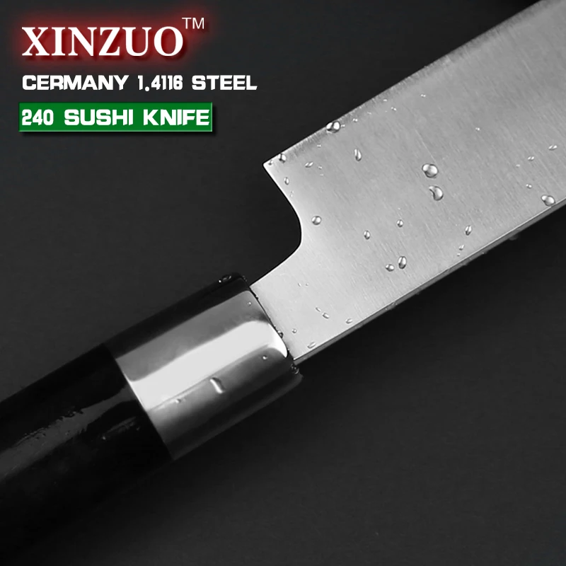 Xinzuo 9.5 дюймов сашими нож с ножнами Германии стали Кливер кухонные ножи