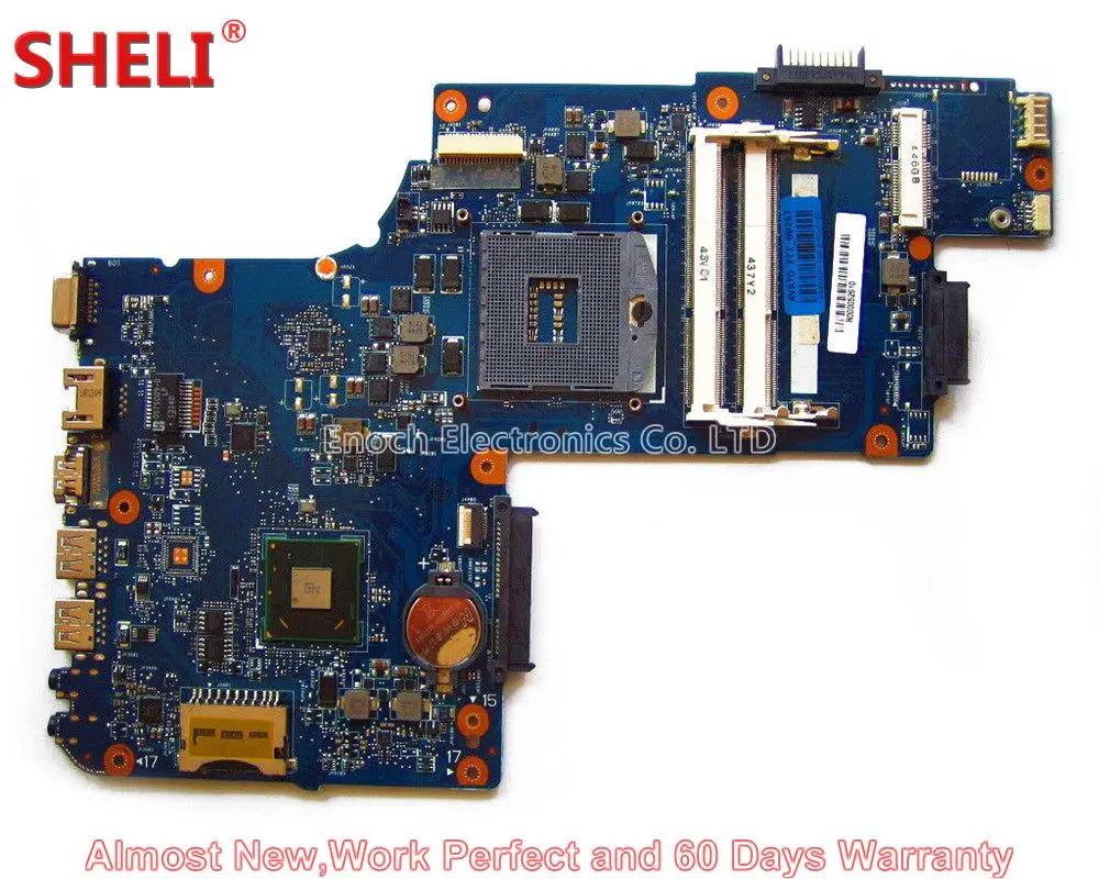SHELI NEW H000052610 Laptop Motherboard For Toshiba Satellite C850 C855 L850 L855 PLF/PLR/CSF/CSR UMA HM70 Free CPU | Компьютеры и