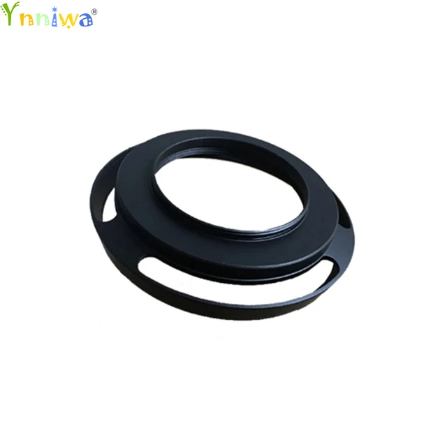 10pcs/lot 37mm Black Vented Curved Metal camera lens Hood