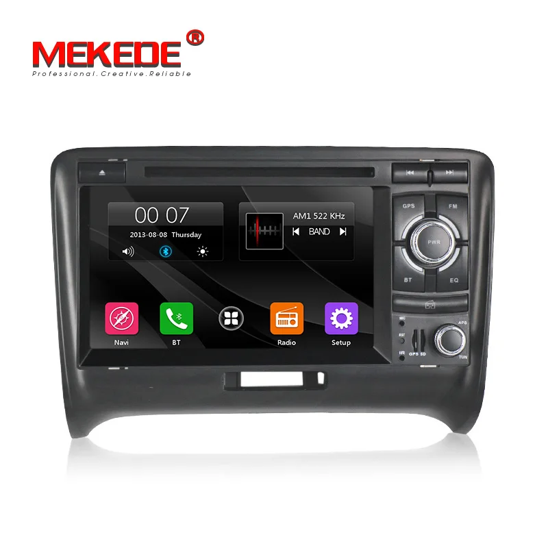 2din емкостный экран автомобиля радио dvd-плеер для AUDI TT 2006-2013 с gps-навигатором bt ipod mic