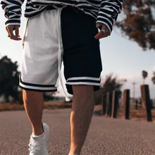 Шорты для бега, мужские быстросохнущие спортивные шорты для бодибилдинга, бегунов, длина до колен, спортивные штаны, мужские спортивные шорты для тренажерного зала, фитнеса, тренировок, мужские шорты