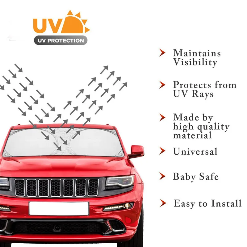50 шт. козырек для лобового стекла автомобиля, защита от солнца на переднее стекло, защита от УФ-излучения, пленка для окна автомобиля