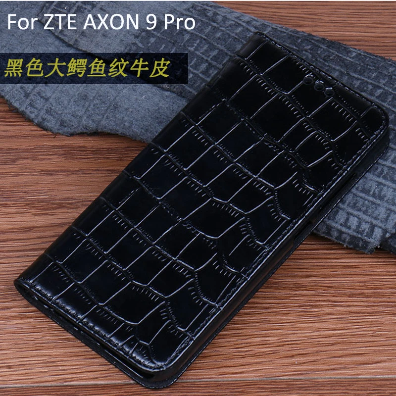 Чехол для телефона ZTE AXON 9 Pro чехол из натуральной кожи Ультратонкий книжка