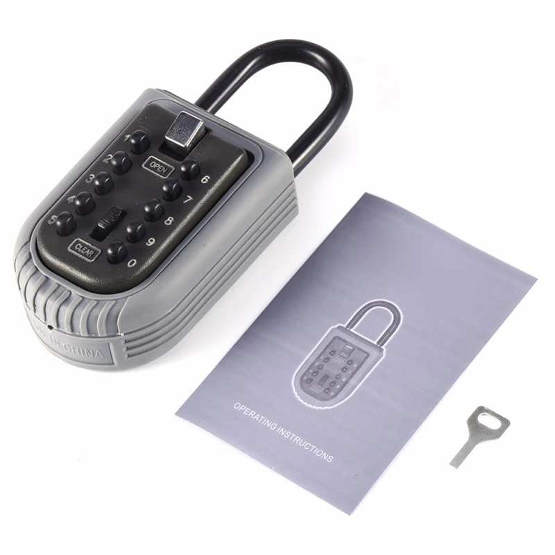 

100*65*40mm Key Storage Lock Box Push Button Lockbox Number Numeric Key Safe Hanging Case