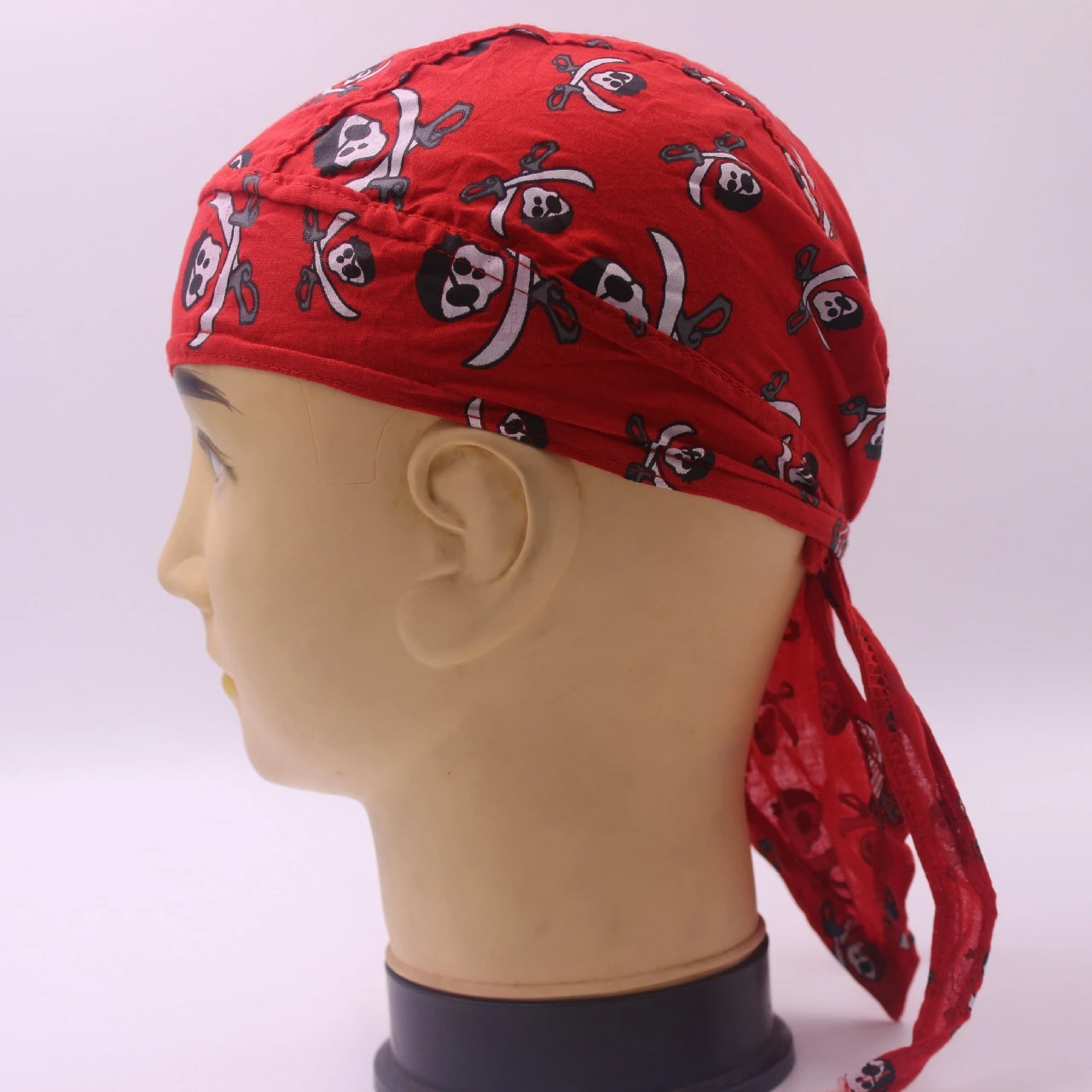 Мужская хлопковая кепка с алмазной пластиной и черепом, женская шапка Doo Rag Байкерская бандана, головной убор Skullies& Beanies DAJ9068