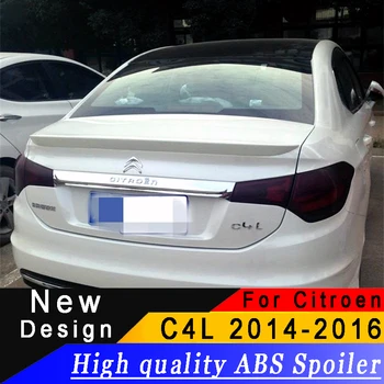 

For Citroen C4 2014 2015 2016 Spoiler High Quality ABS Primer or Any Color Car Rear Spoiler for Citroen C4