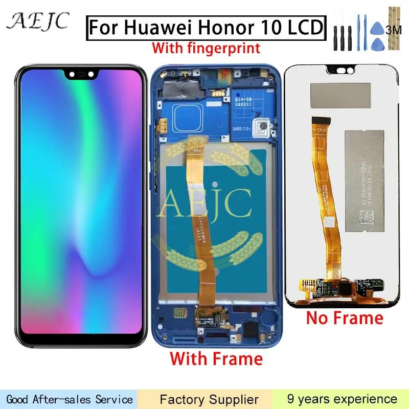 

5.84" for Huawei For Honor 10 LCD Screen Display Touch Digitizer with Fingerprint Assembly for Huawei For Honor 10 LCD Screen