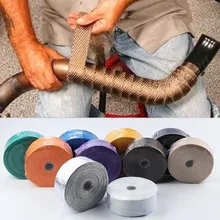 Автомобиль Мотоцикл обмотка на выхлопную трубу ленты коллекторы тепла тепловой обёрточная лента YAN88