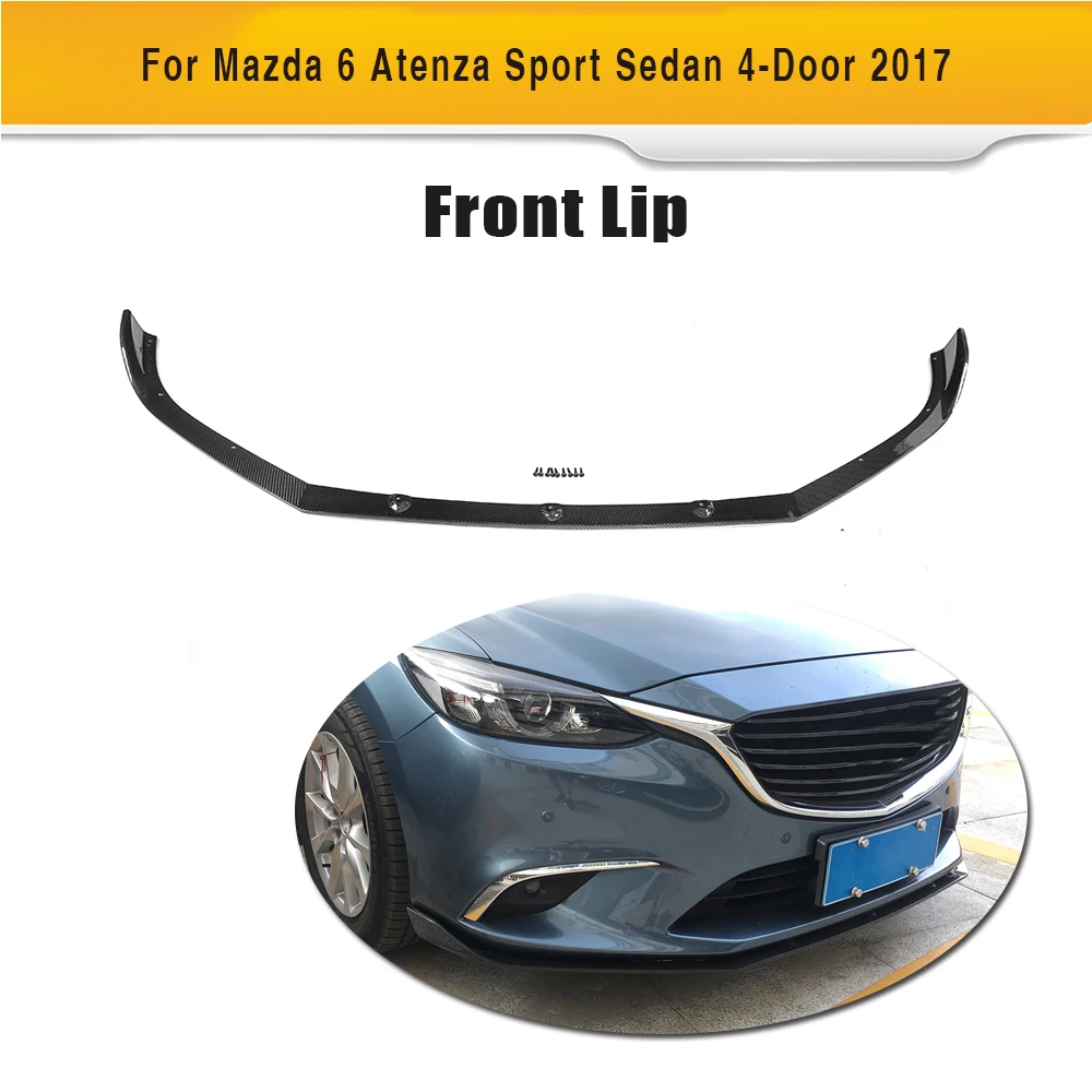 Спойлер для Mazda 6 Atenza Sedan 4 Door 2017 GX GT GS I спойлер переднего бампера из углеродного