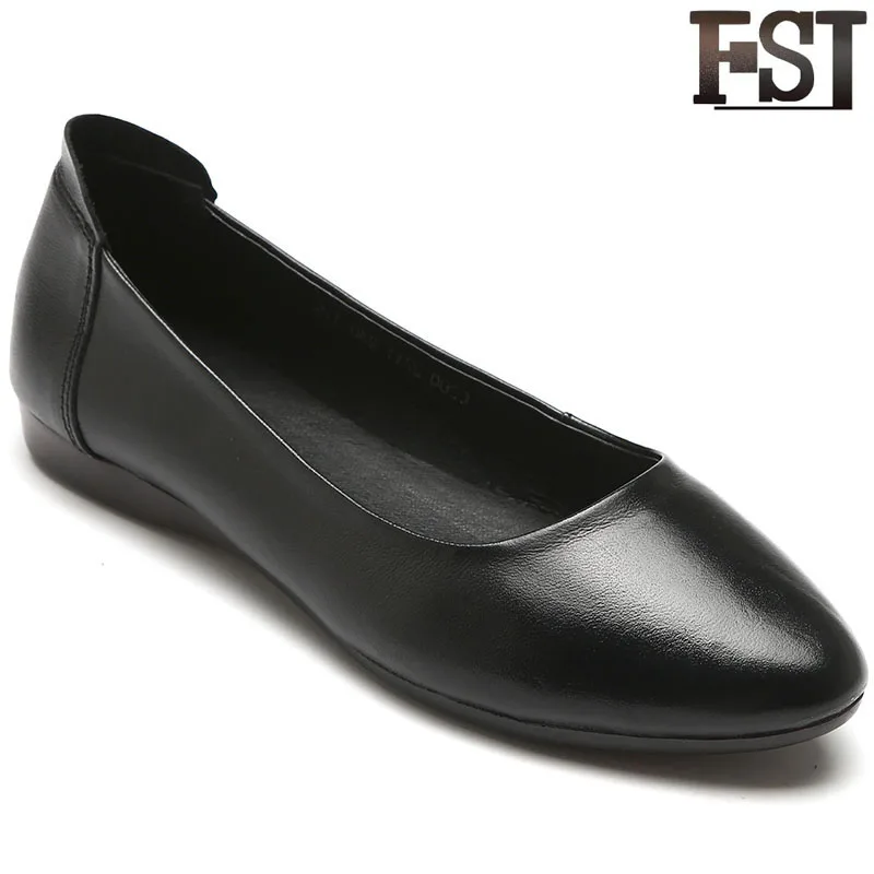 

FSJ Genuine Leather Ladies Woman Boots Round Toe Wedges Bonded Leather Ankle Winter Patent Leather Sewing Mature Fashion Unique