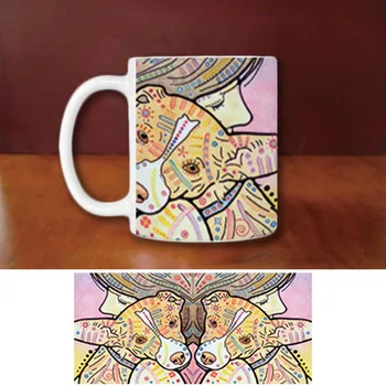 

Fashion Chihuahua Cocker Spaniel Coffee Mugs Dog Cat Creative Animal White Ceramic Mug Custom Birthday Gifts For Family Friends