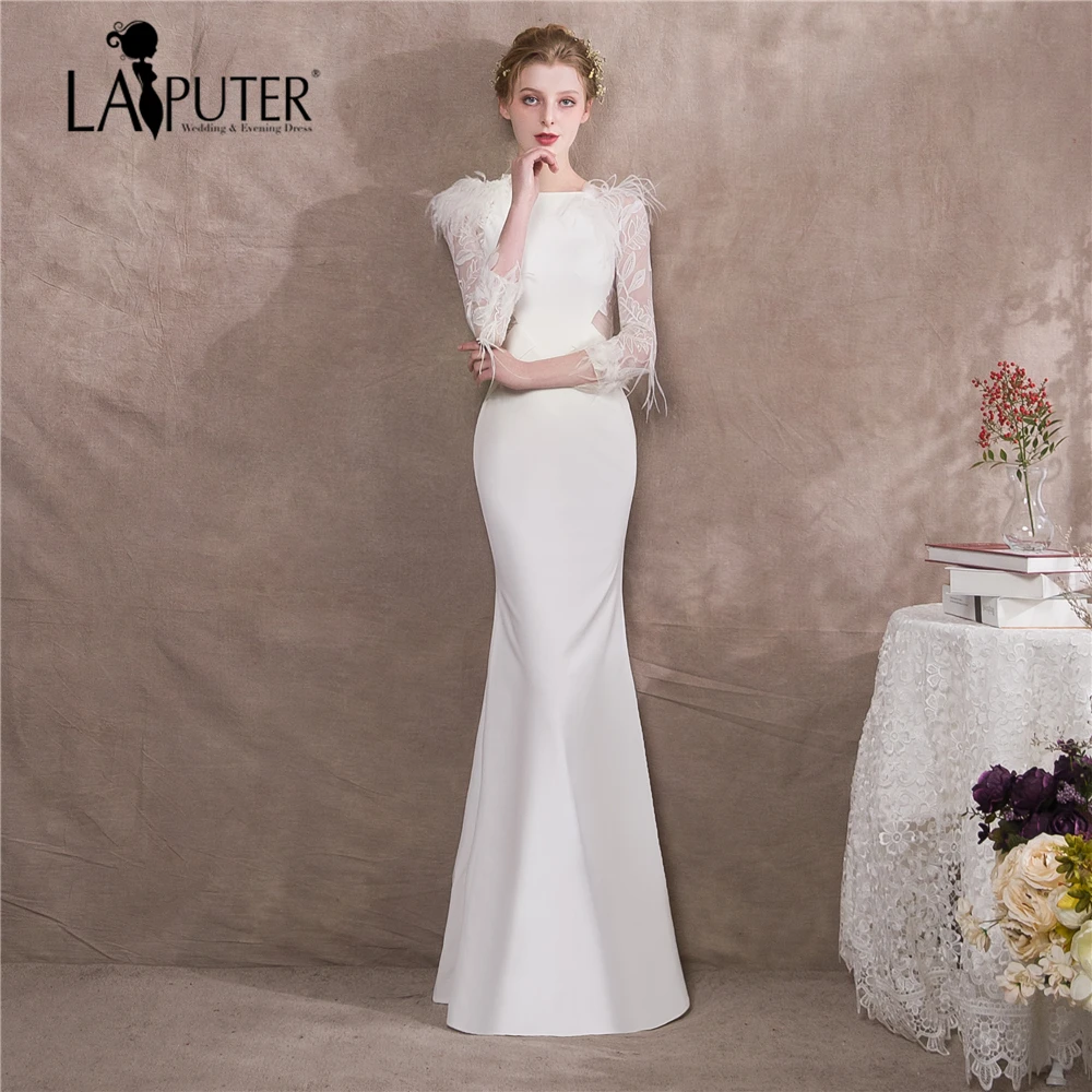 US $11.11 11% OFFLaiputer 11 Meerjungfrau Abendkleid Lange Elegante Spitze mit Feder Boot ausschnitt Prom Kleid Elfenbein Langarmmermaid evening US $11.11 11% OFFLaiputer 11 Meerjungfrau Abendkleid Lange Elegante Spitze mit Feder Boot ausschnitt Prom Kleid Elfenbein Langarmmermaid evening