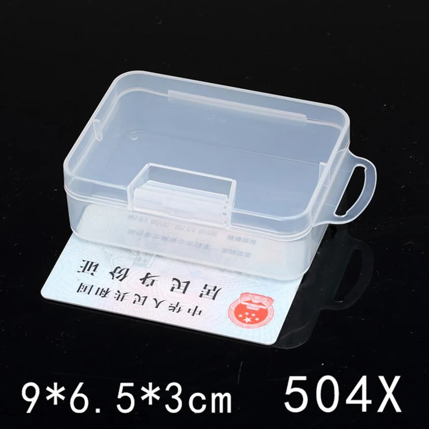 laptop tool bag Rectangular Plastic Clear Transparent Storage Electronic Parts Screw Beads Box Collection Container Organizer small tool pouch