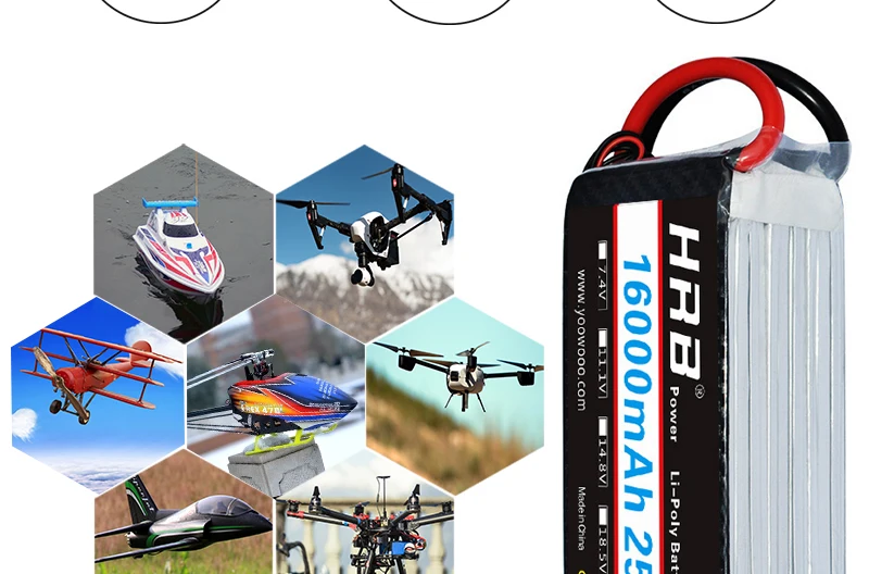 HRB Lipo 6S Battery, useful Knowledge: Never to let the voltage below 3.6V During use, or your