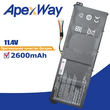 2600 мА/ч, 11,4 v AC14B18J ноутбук Батарея для AcerAspire AC14B13j E3-111 E3-112 E3-112M ES1-511 TravelMate B116 B115-M B115-MP