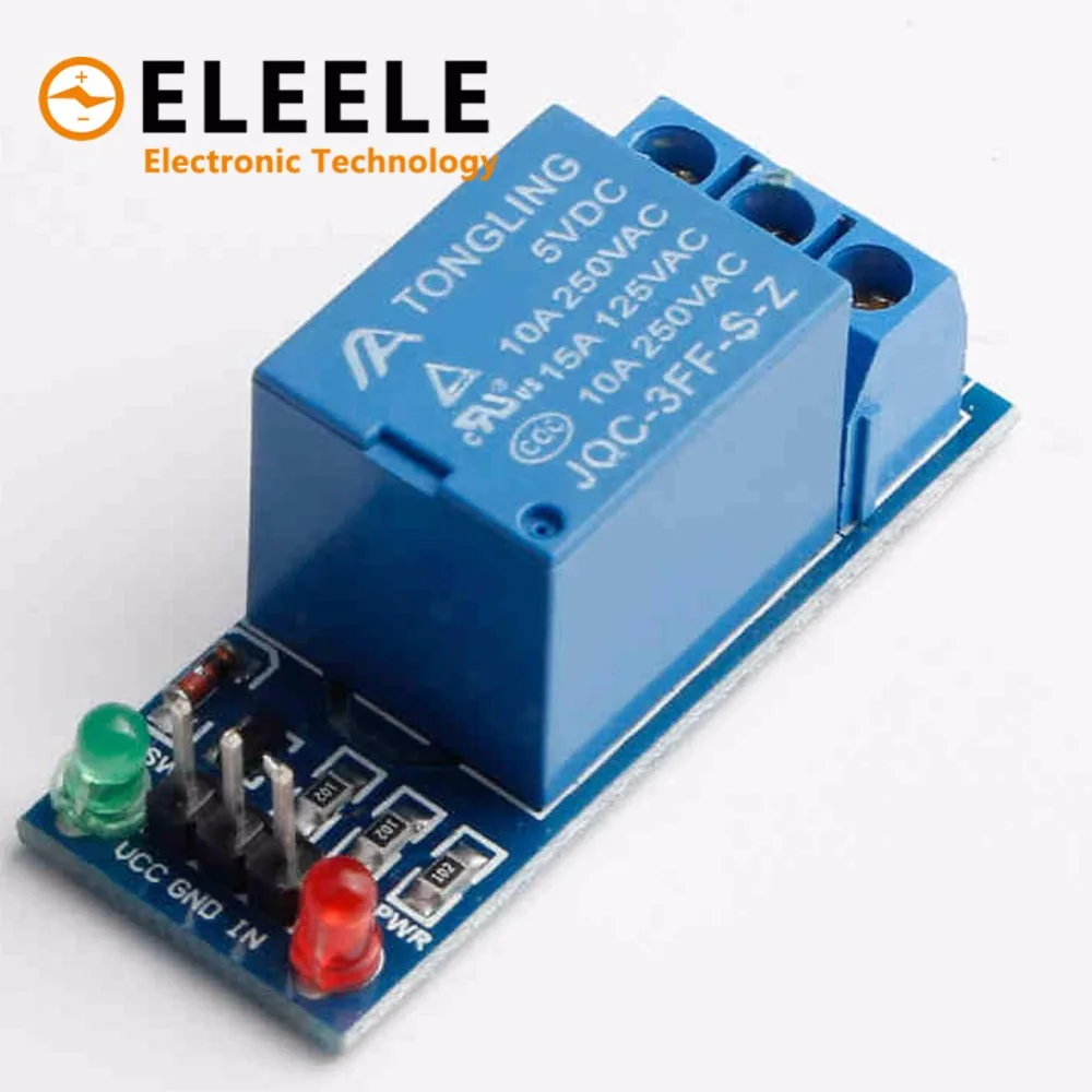 

1 Channel Relay Module Interface Board Shield For 5V Low Level Trigger One PIC AVR DSP ARM MCU DC AC 220V PN35