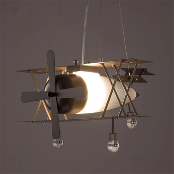 

New Kids Bedroom Decoration Air Plane LED Pendant Light Cafe BAR Indoor Pendant Lamp Hanging Light Fixtures Free Shipping