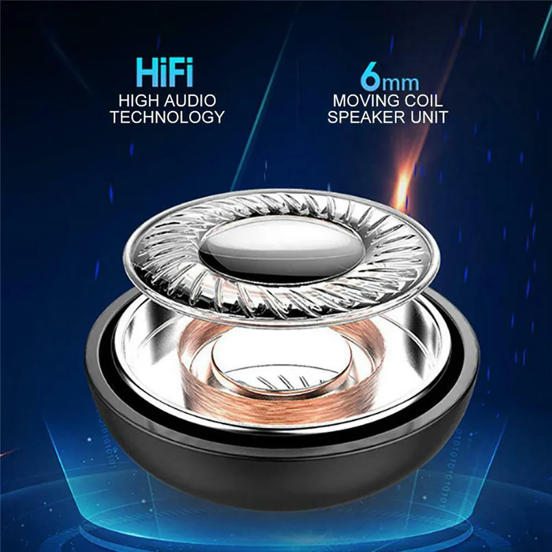 XG12 TWS Bluetooth 5.0 Earphones Wireless Waterproof Mini In-ear HIFI Headset Sports Headset with Charging Compartment 40AP403