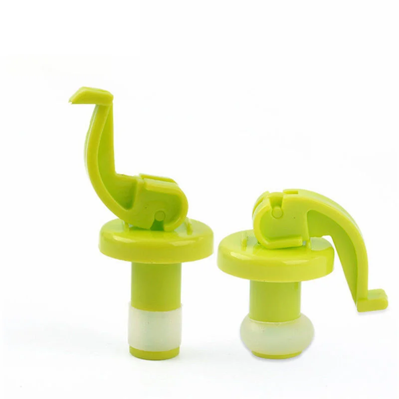 1Pc Novelty Silicone Wine Bottle Stoppers Reusable Vacuum Beer Wine Cork Plug Bottle Cover Wine Saver Kitchen Bar Tool (2)