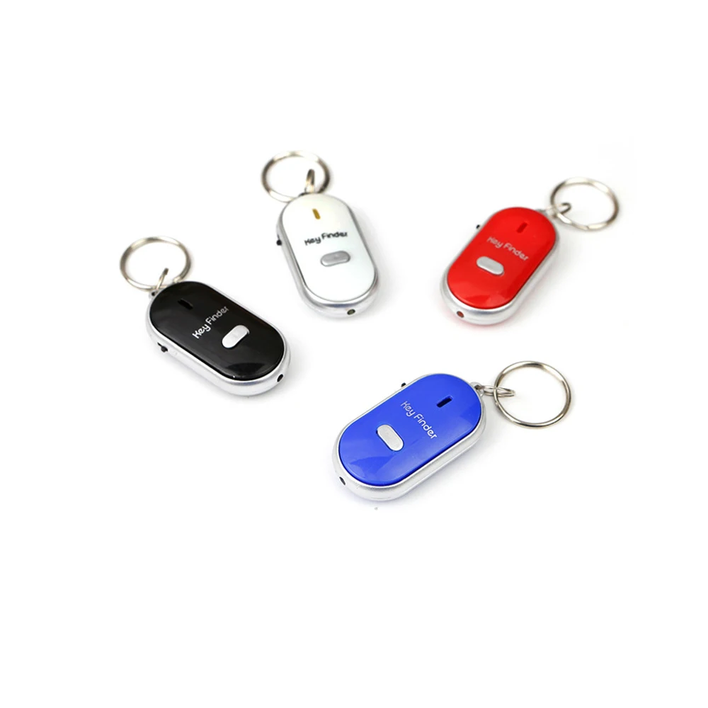 

Smart Anti-Lost LED Key Finder Find Locator Keychain Whistle Beep Sound Control Torch for Wallet Car Key luggage