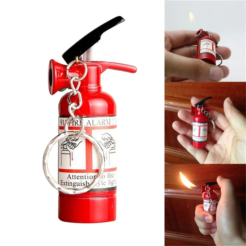 Metal Cigarette Lighter Butane Gas Lighters 2018 Fire Extinguisher Shape Kerosene Oil Gadget Gifts For Men | Дом и сад