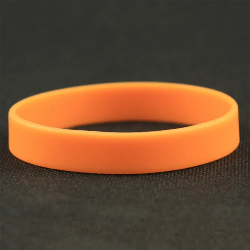 Wholesale Silicone Rubber Wristband Flexible Wrist Band Cuff Bracelet Sports Casual Bangle For Women Men Bracelets & Bangles classic Bracelets & Bangles