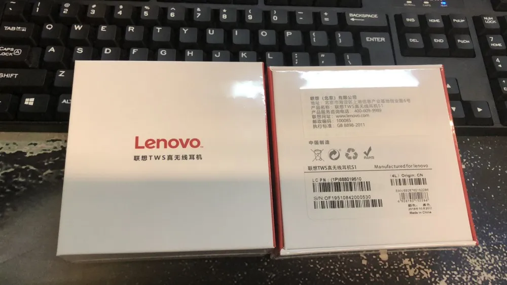 Новинка,, lenovo S1 TWS, беспроводные Bluetooth наушники, водонепроницаемые, IPX5 V5.0, стерео, Бизнес Спорт, гарнитура с микрофоном, 1800 мА/ч