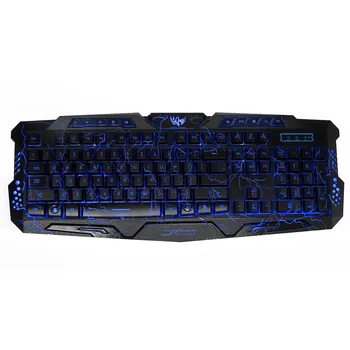 

Gaming Keyboard Mouse Combo Backlit LED +Colorful Gaming Mouse Light 7 Buttons for Desktop Laptop HSJ-19