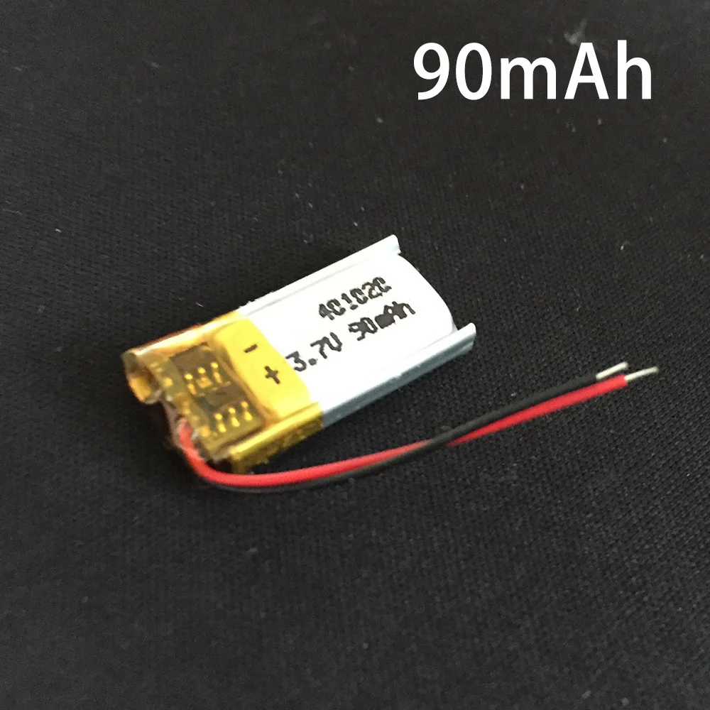 

3.7v 90mah Rc Toys,Rc Cars Bluetooth speaker, Bluetooth headset, digital products Lithium polymer battery 3.7V 401020