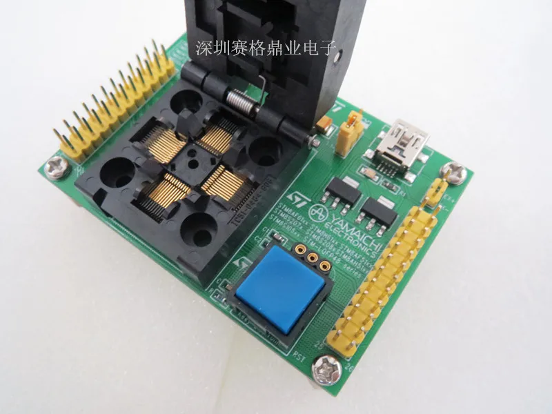 Оригинальное испытательное сиденье STM8Sxx STM8AFxx STM8Hxx программируемая схема LQFP48