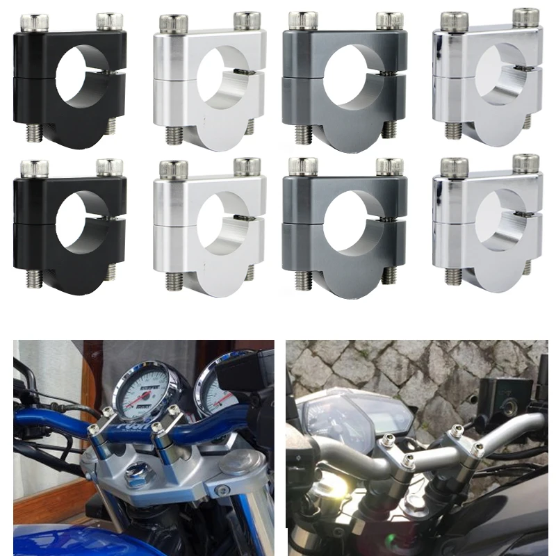 

For Ducati Multistrada 1000 1100 620 Motorcycle 7/8" 22mm Handlebar Risers Mounting Risers Fat Bar Clamps CNC Billet Aluminum