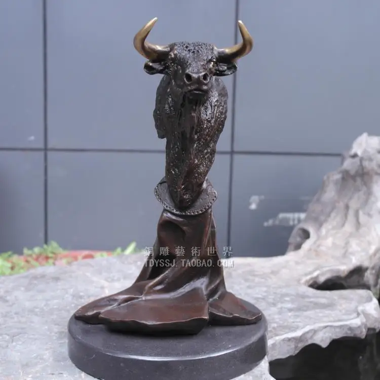 

Heroic spirit Home Furnishing bronze statue cow copper crafts decorations world bronze art decoration