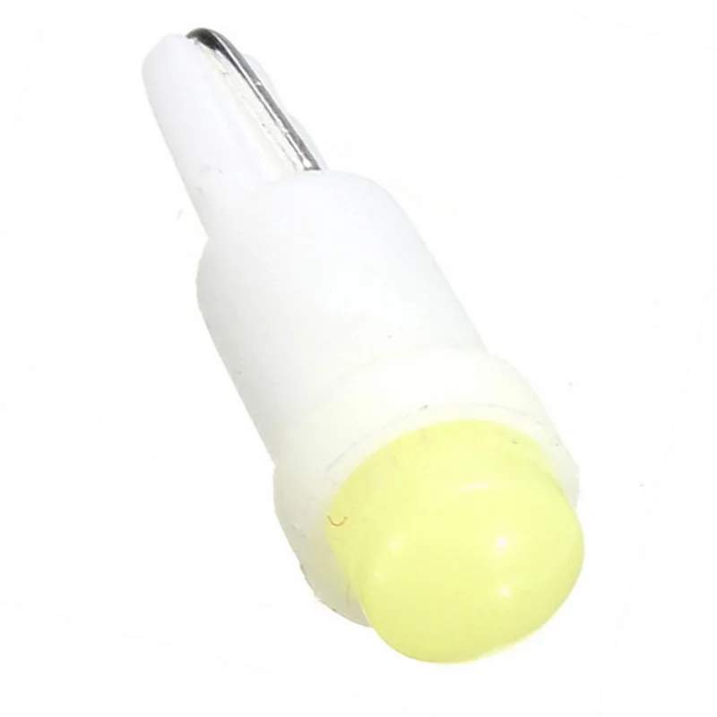 10 шт. 12 в желтый/синий/зеленый/красный/белый T5 1 led Cob Dashboard клиновидный керамический автоматический светильник лампа