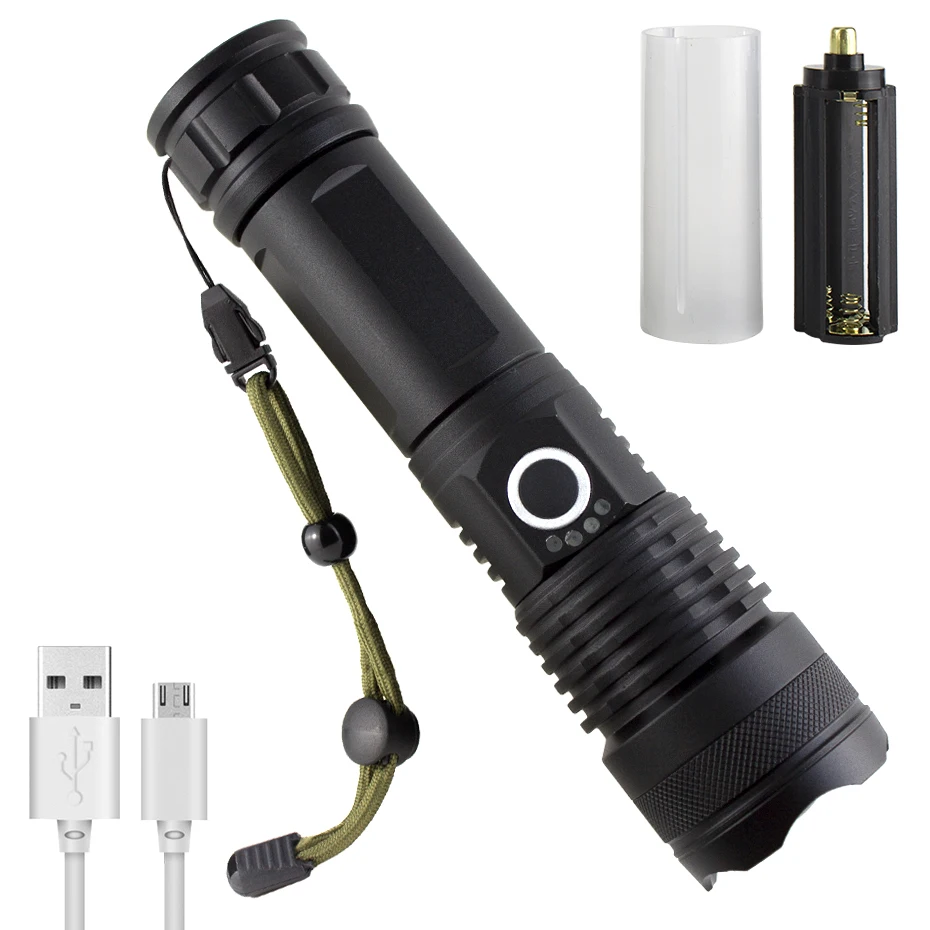 

XHP50 LED Flashlight 18650 Waterproof Tactical Keychain Flashlight USB Mini Led Torch Lanterna 5 Mode for Camping Hiking Hunting