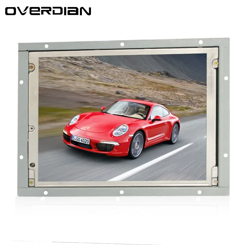 8,4 дюймов/8," резистивный сенсорный промышленный монитор VGA/DVI/USB ...