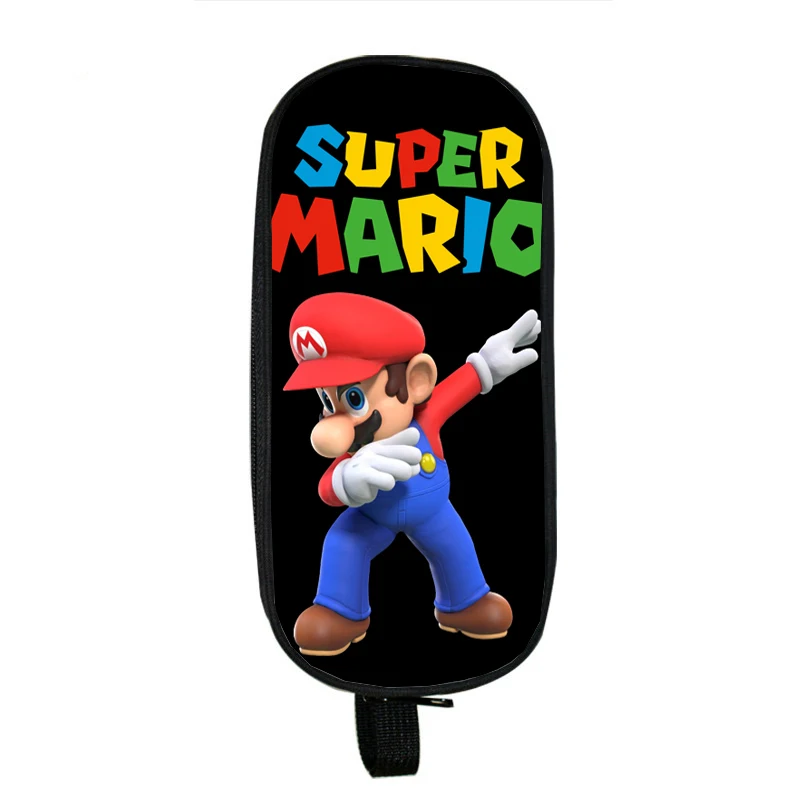 

Hot Cartoon Super Mario Pencil Case Children Boys Girls Students School Supplies Stationery Bag Double Layer Pen Box for Kids