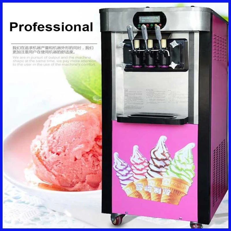 

DIY 3 different flavorl ice cream maker frozen yogurt fruit ice cream maker machine free shipping