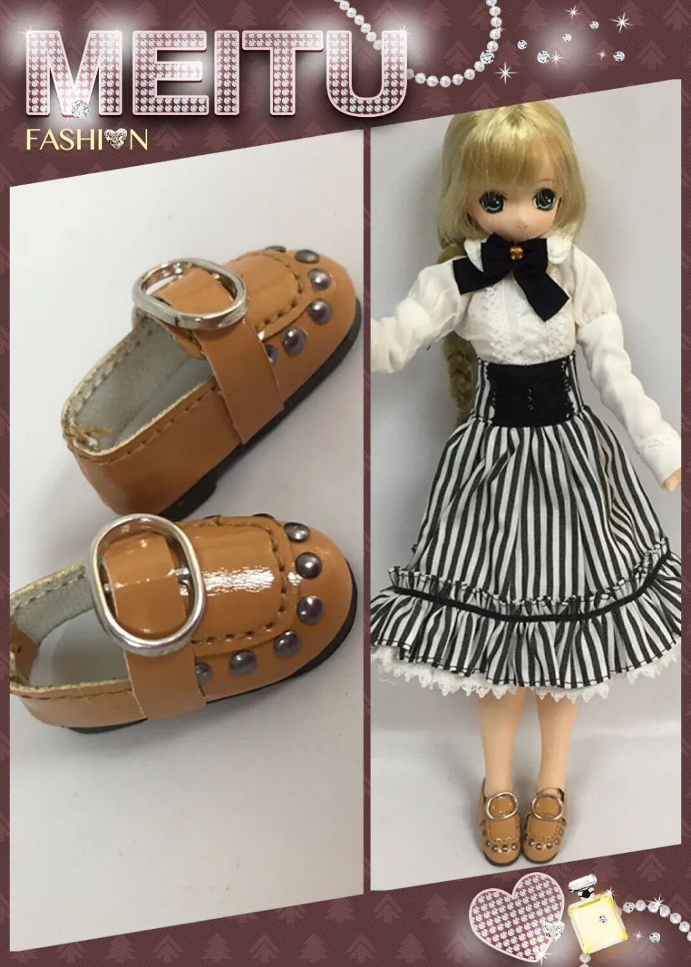 Обувь для кукол blyth, Azone, куклы OB, кукла licca, 20 см BJD и т. Д. Длина: 2,8 см