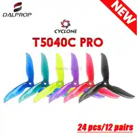24 pcs/12 pair DALPROP CYCLONE T5040C PRO T5040C Pro V2 3-Blade propeller for T-Motor motor FPV Freestyle Drone Updated version