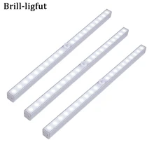 Беспроводной PIR датчик движения 20 светодиодный светильник под шкаф ночник для шкафа кухни спальни гардероба для домашних лестниц настенные светильники