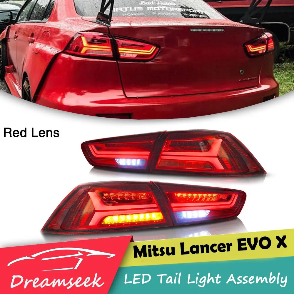 Светодиодный задний фонарь в сборе для Mitsubishi Lancer EVO X 2008 2009 2010 2011 2012 2013 2014 2015 2016 2017